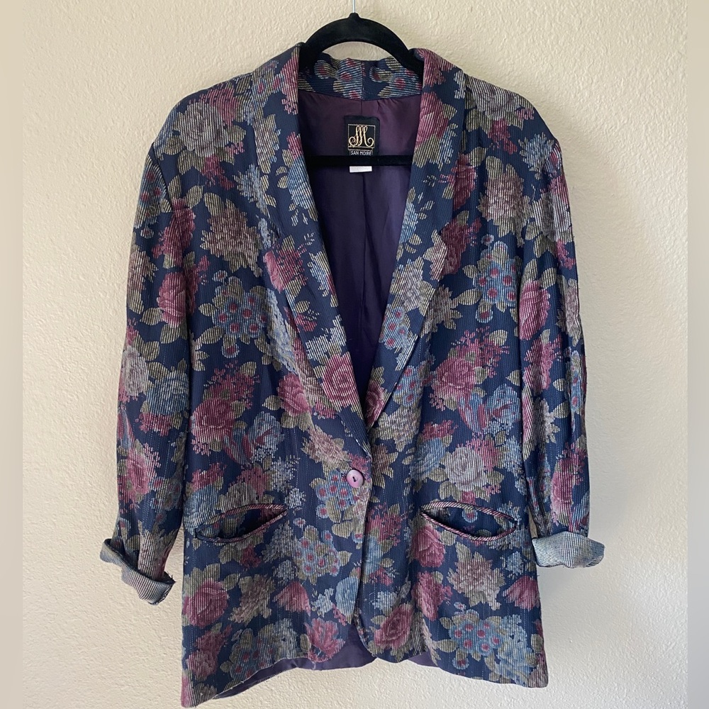 Vintage floral blazer